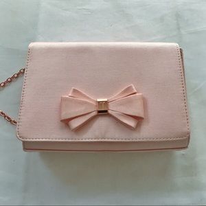Ted Baker London Blush & Rose Gold Bow Crossbody